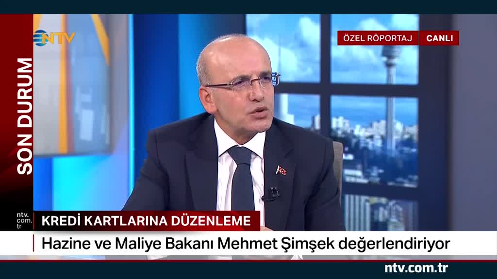 Kredi ve kartlara düzenleme: Bakan Mehmet Şimşek, NTV'de anlattı - Son Dakika Ekonomi Haberleri | Ntv Para